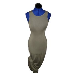 Olive Lace Back Maxi Dress From PLT